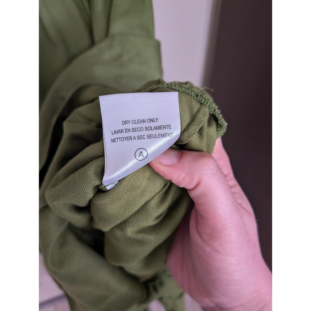 Sachin & Babi Cotton Tiered Flutter Sleeve Midi Dress Green Size 8 Anthropologie - Picture 6 of 10